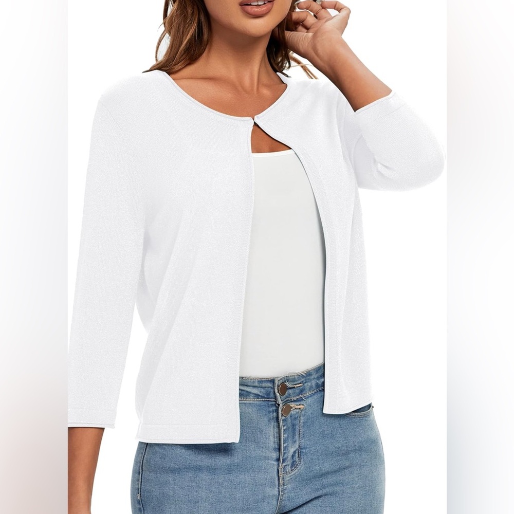 Urban Coco White Knit Cardigan